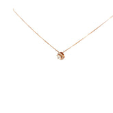 14k Rose Gold .35ct G SI1 Diamond Solitaire Pendant